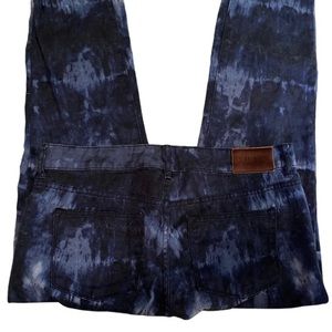 Lauren Ralph Laurel Indigo Tie Dye Jeans Women’s Size 8 Premiere Skinny Cropped